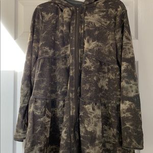 Tie Dye Zip-Up Sweatshirt